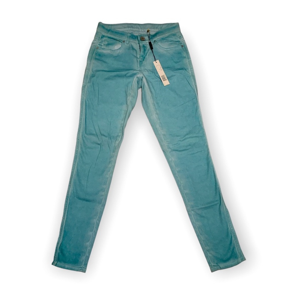 ELIE TAHARI - 0, Vanessa Jean, jeggings, mid-rise, skinny leg, teal